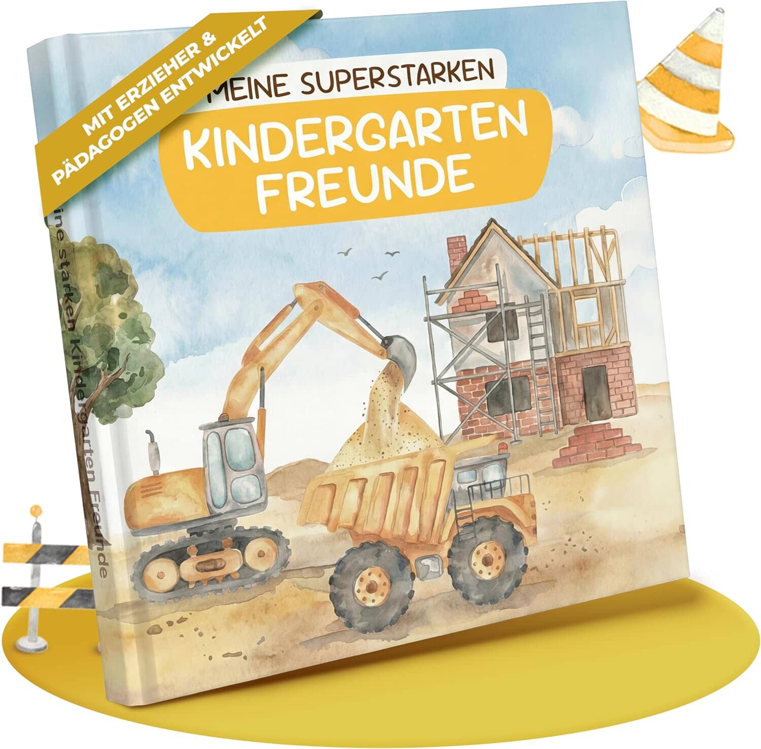 Freundebuch Kindergarten Baustelle Kindergarten Freundebuch lila liebt dich