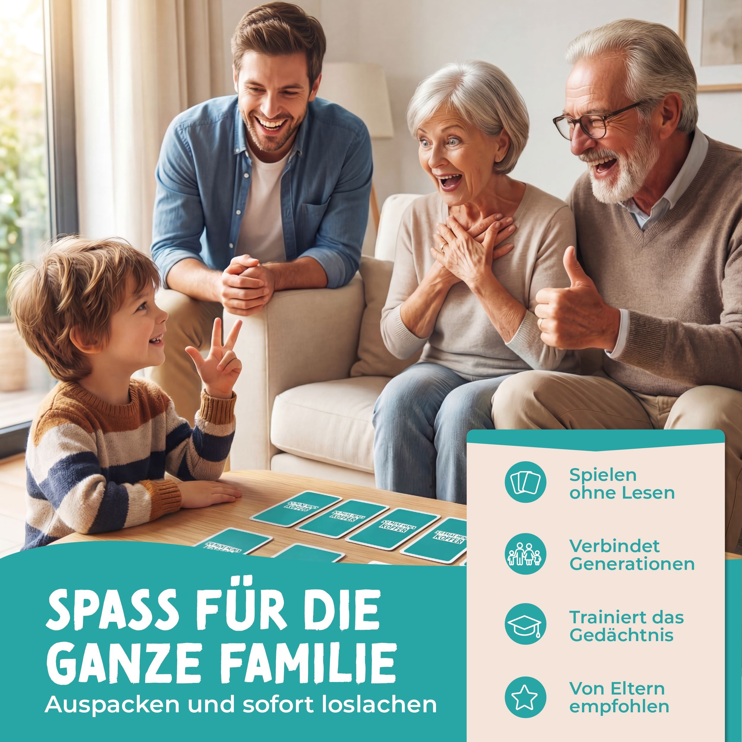 Ich packe Meinen Koffer – Kartenspiel ab 4 Jahren Spiele lila liebt dich