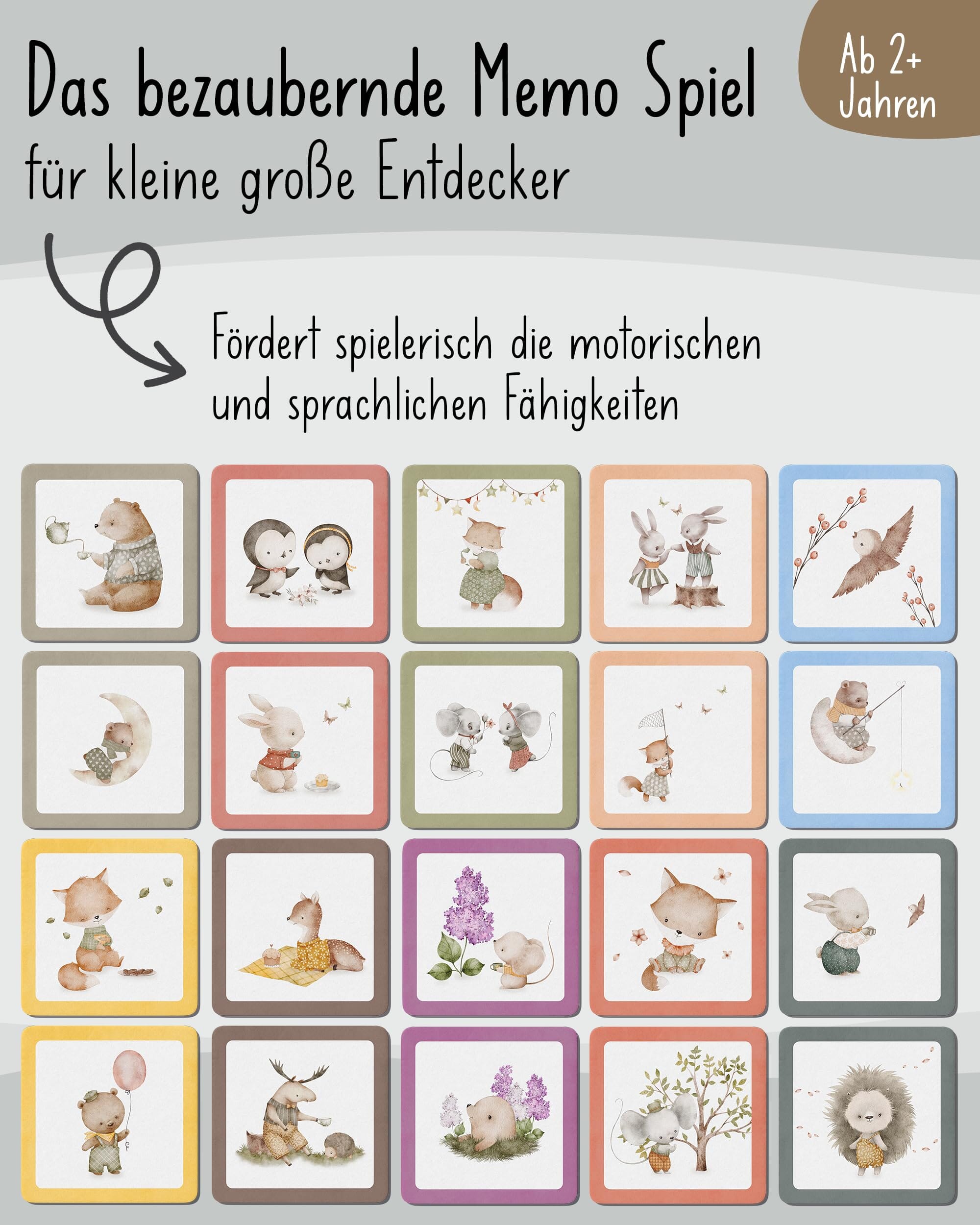 lila liebt dich / Memorie ab 2, Liebevolles erstes Spielzeug ab 2 Jahre, Spiele ab 2 Jahre, Kinderspielzeug ab 2 Jahre, Lernspiele ab 2 Jahre TABLETOP_GAME lila liebt dich