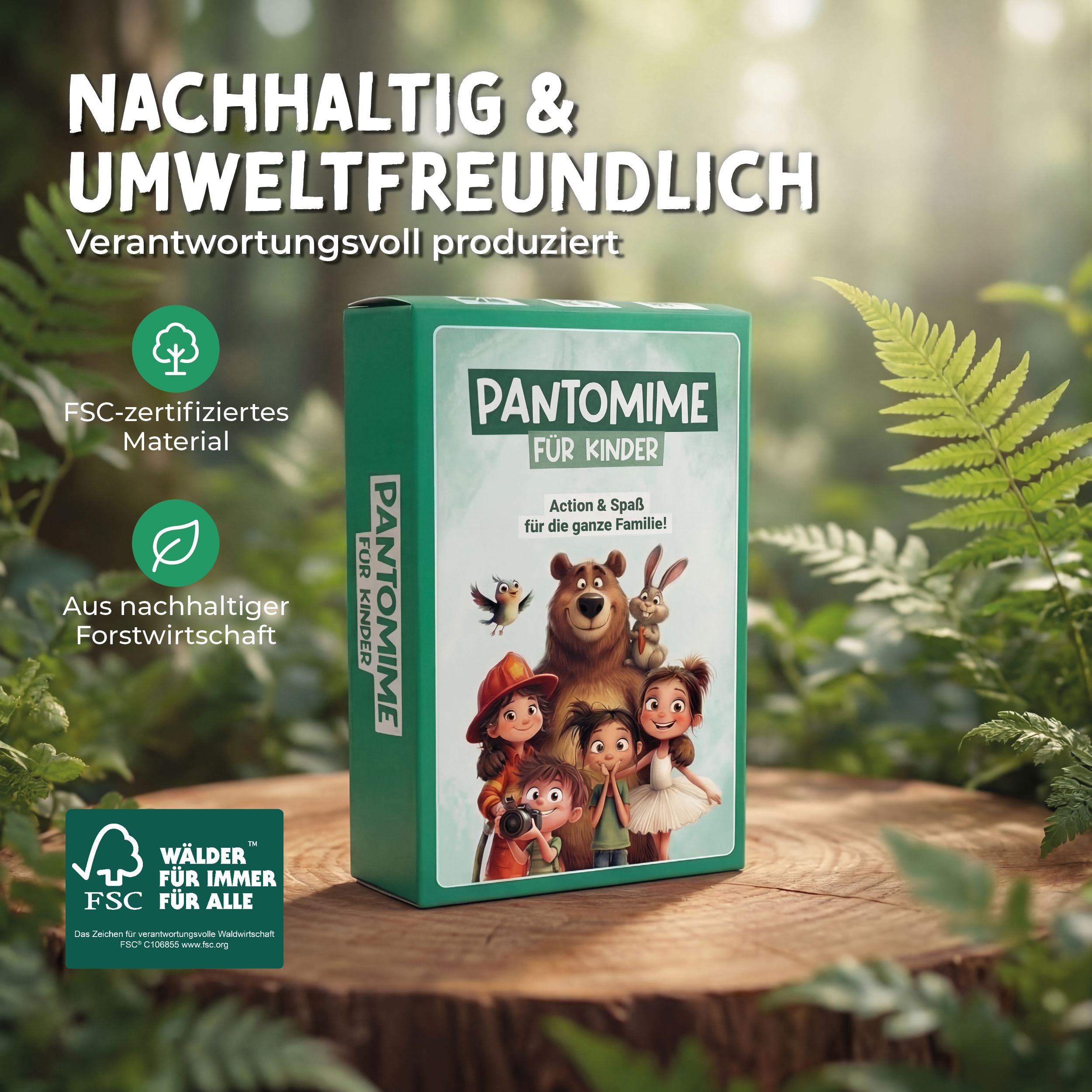 Pantomime – Kartenspiel ab 5 Jahren Spiele lila liebt dich