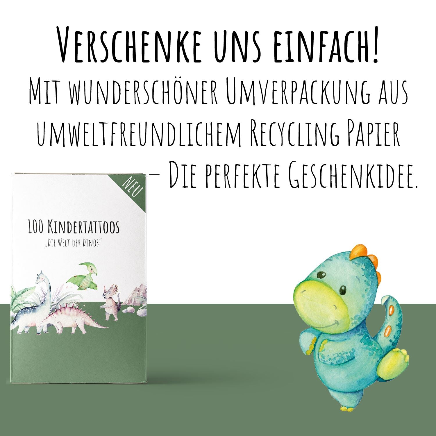 100 Kindertattoos "Die Welt der Dinos" Kindertattoos lilaliebtdich