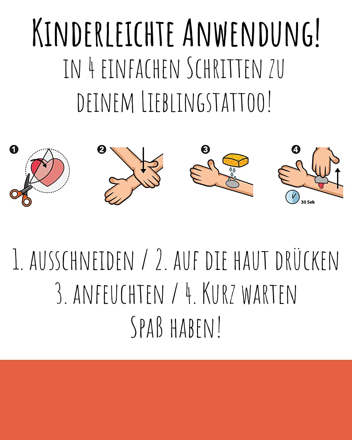 100 Kindertattoos "Die wilde Wald Safari" Kindertattoos lilaliebtdich