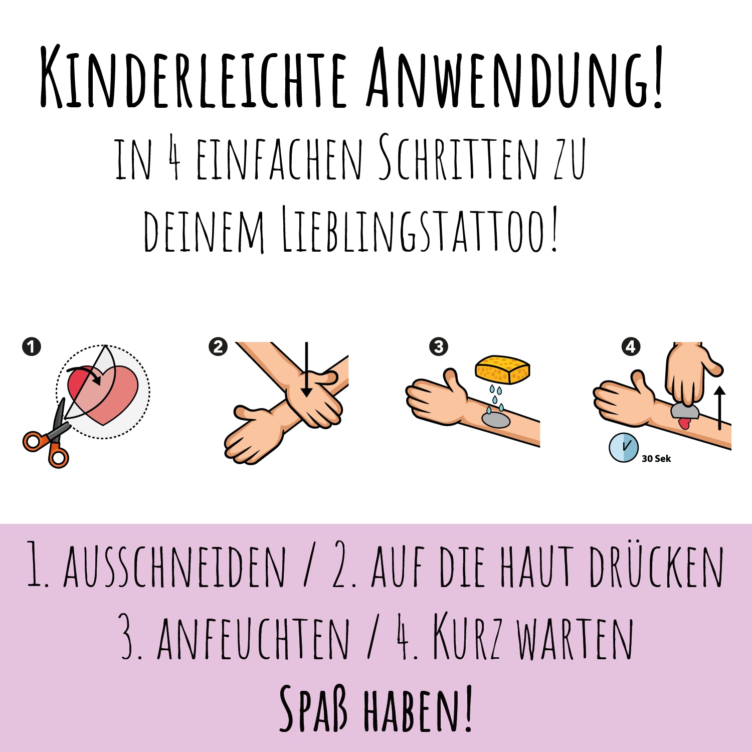 100 Kindertattoos "Und es gibt sie doch: Einhörner!" Kindertattoos lilaliebtdich