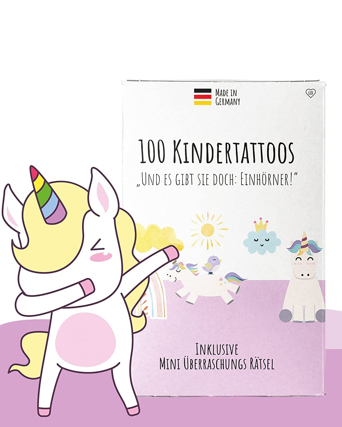 100 Kindertattoos "Und es gibt sie doch: Einhörner!" Kindertattoos lilaliebtdich