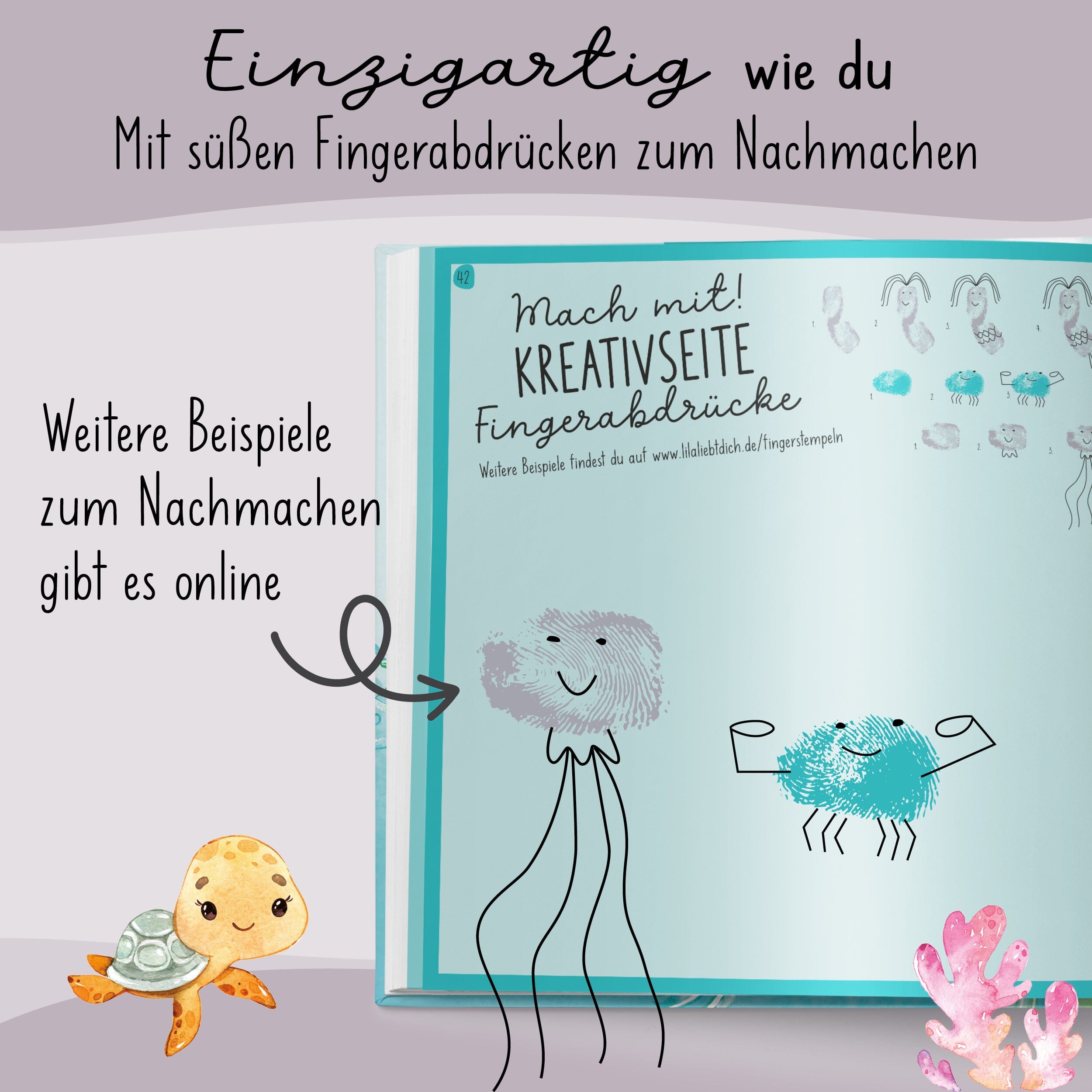 Freundebuch Kindergarten Meerjungfrauen Kindergarten Freundebuch lila liebt dich