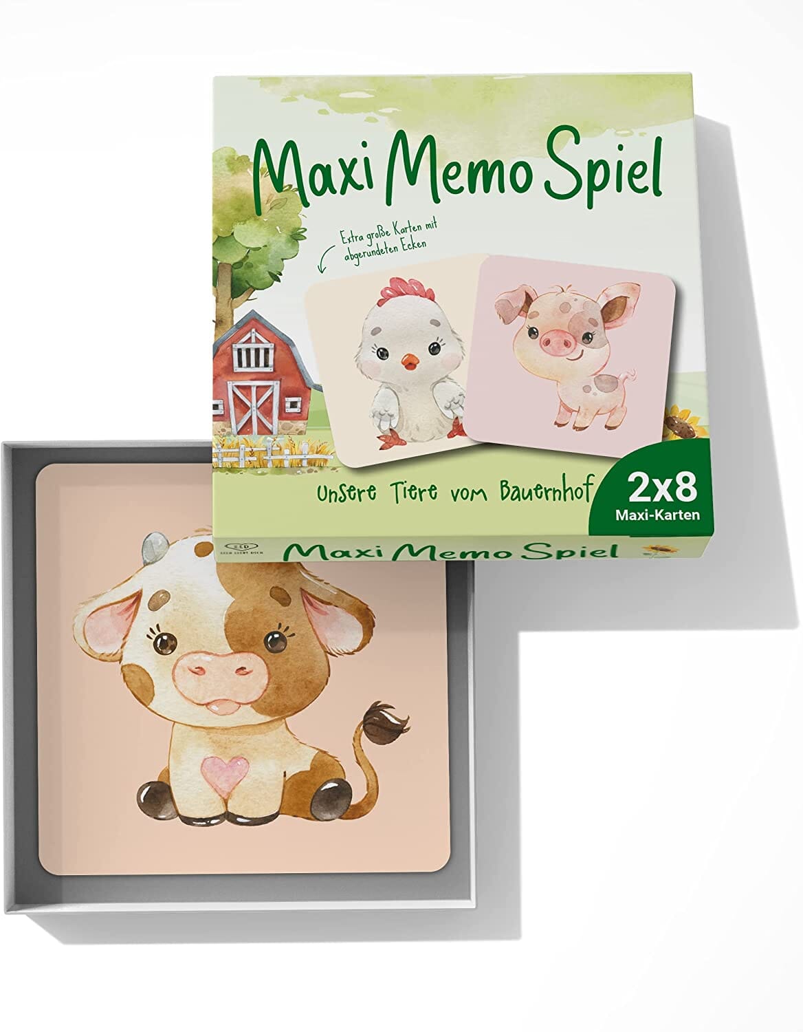 Maxi Memo "Unsere Tiere vom Bauernhof" Memo Spiele lilaliebtdich