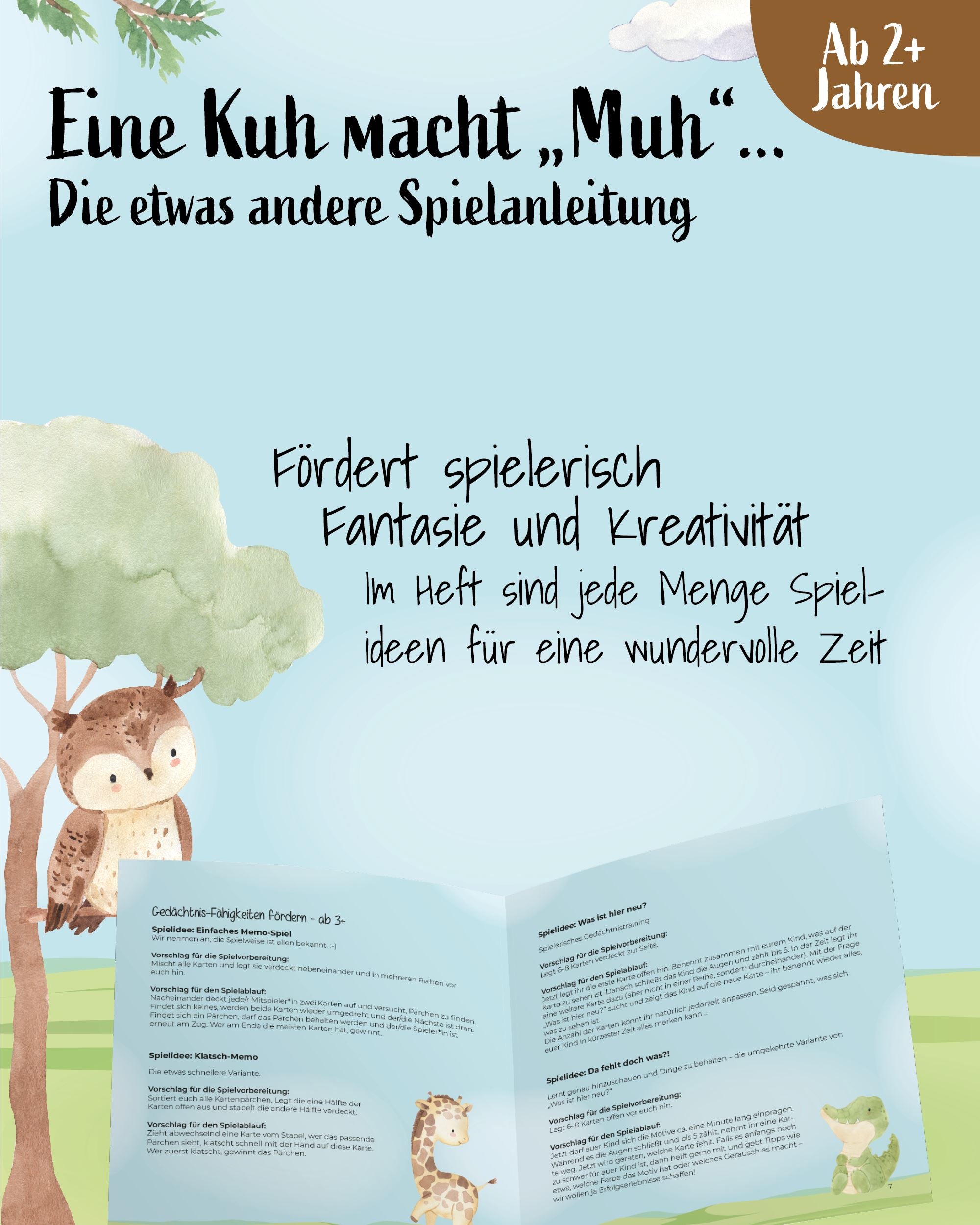 Memo Spiel "Unsere Tiere" Memo Spiele lilaliebtdich