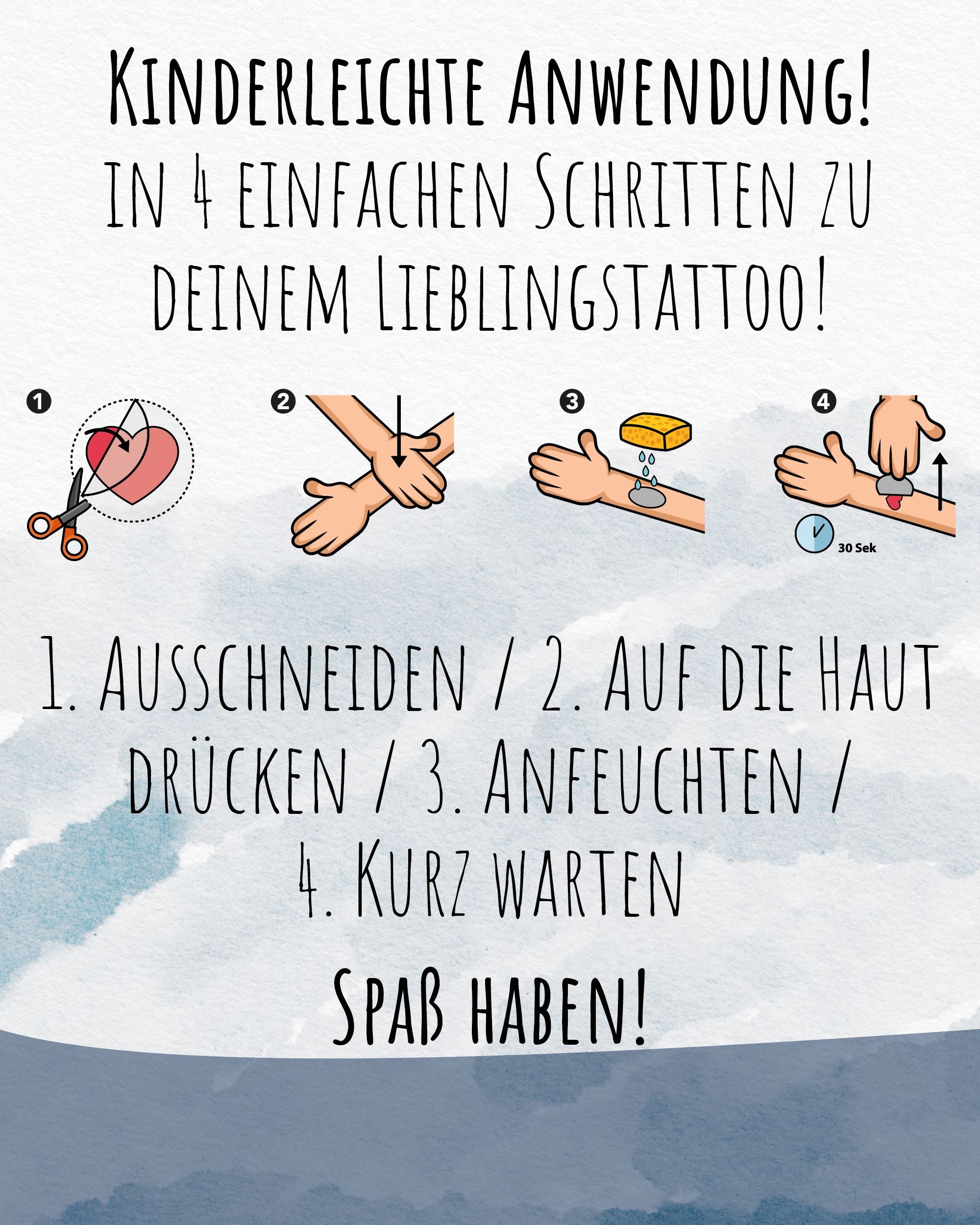 Mitgebsel Kindertattoos "AaARrghh!!! Piraten!" – 6 gleiche Bögen Kindertattoos lilaliebtdich