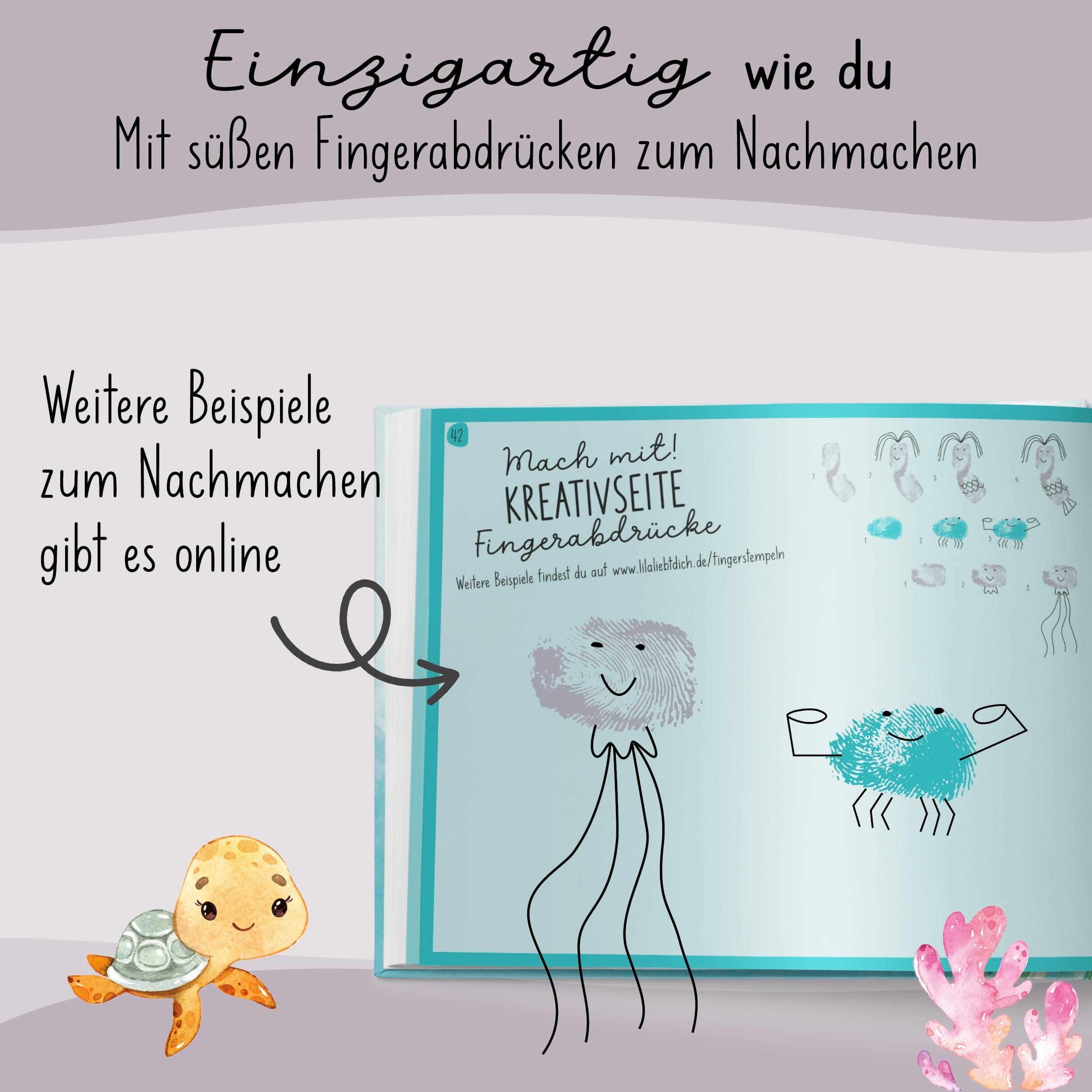 lila liebt dich® Freundebuch Meerjungfrau Kindergarten, Freundebuch Kindergarten Mädchen - Unvergessliche Kindergartenmomente festhalten, kompakt TOYS_AND_GAMES lila liebt dich 