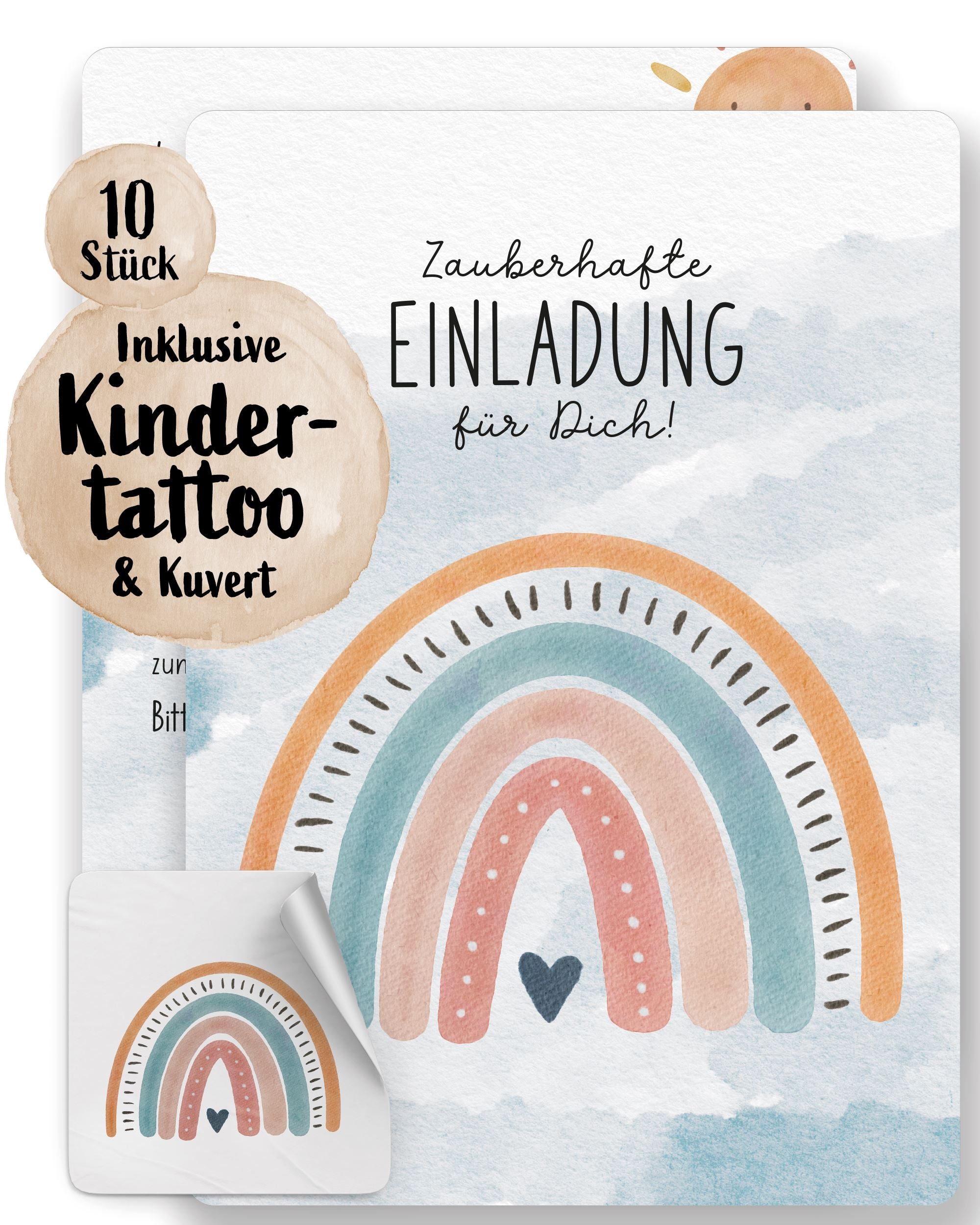 Einladungskarte Kindergeburtstag "Zauberhafte Einladung" Einladungskarten lilaliebtdich 
