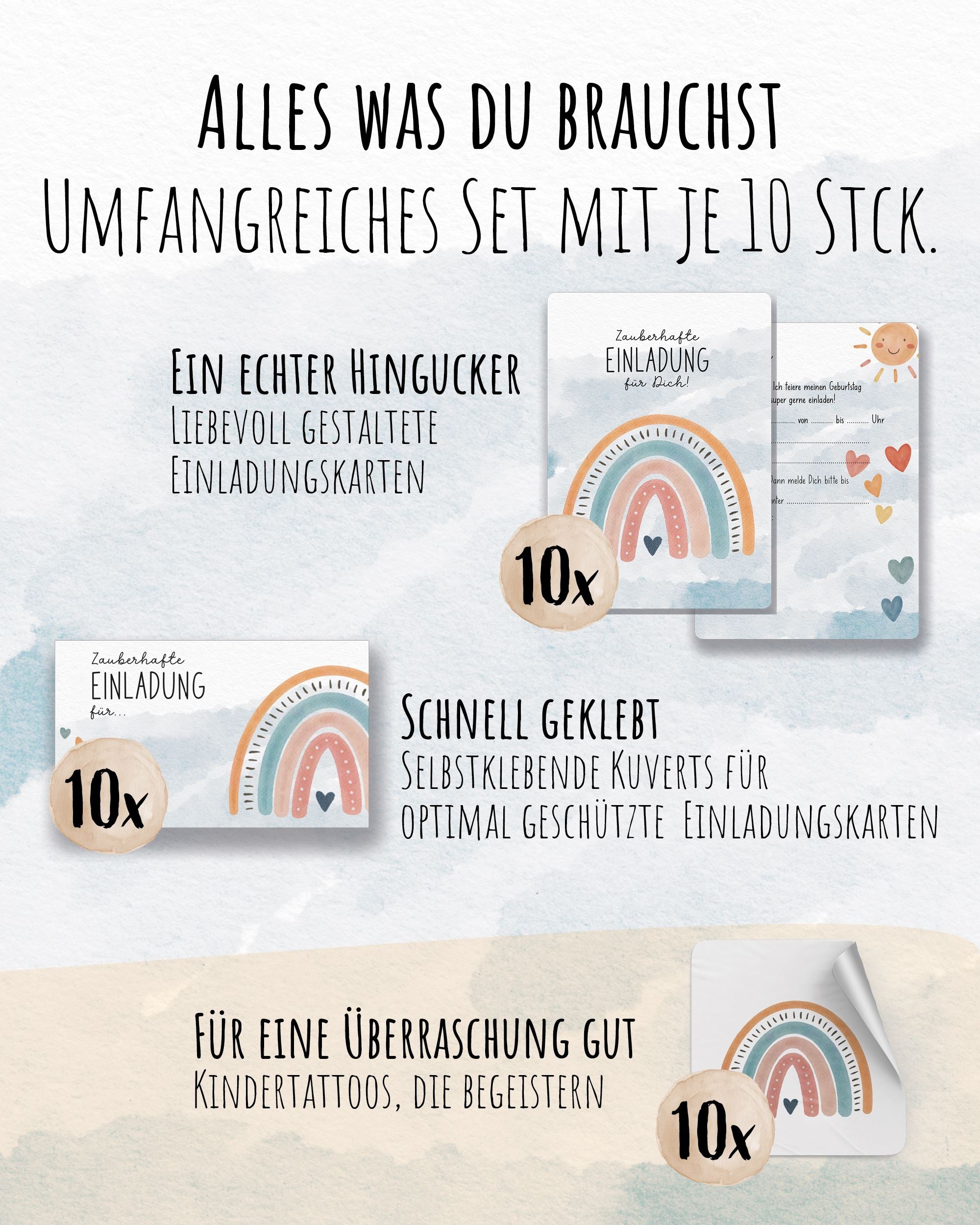 Einladungskarte Kindergeburtstag "Zauberhafte Einladung" Einladungskarten lilaliebtdich 